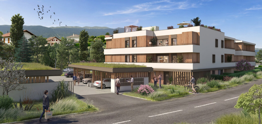 Programme immobilier neuf AMBRE - Saint-Genis-Pouilly proche de Genève et du lac Léman (01630) - Référence : 18324