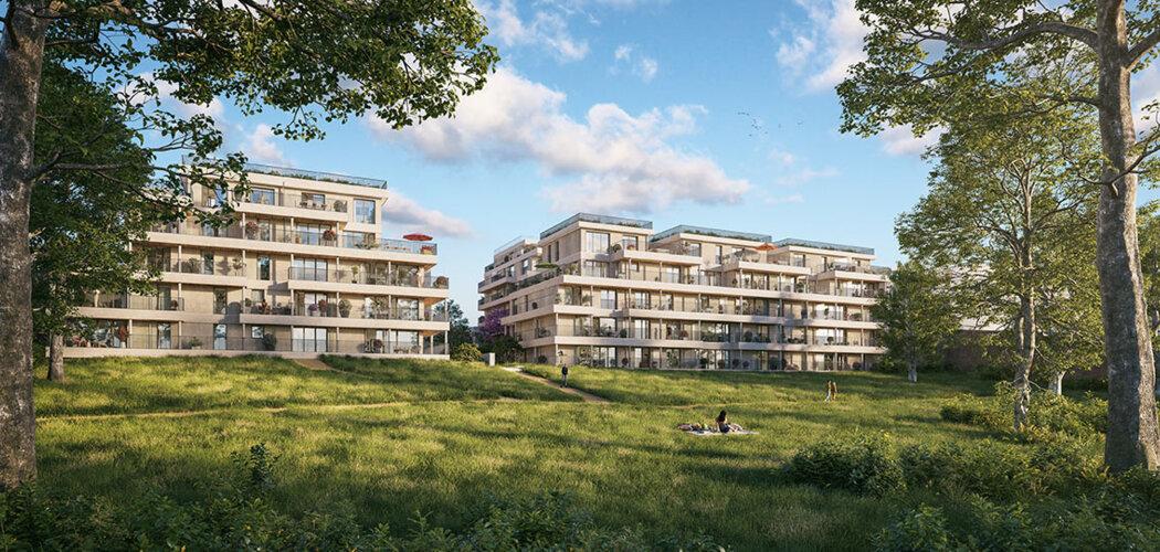 Programme immobilier neuf LE JARDIN DES CARMES - Saint-Germain-en-Laye, résidence neuve en parc boisé près des transports (78100) - Référence : 15951