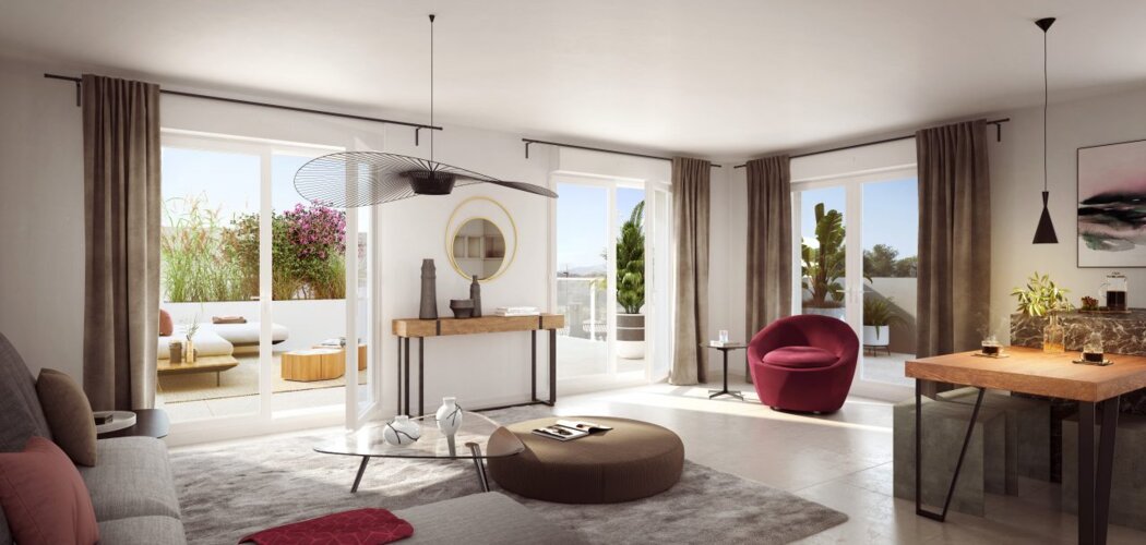 Programme immobilier neuf Les Terrasses des Floralies - Saint-Herblain à quelques pas du tramway ligne 3 (44800) - Référence : 15504
