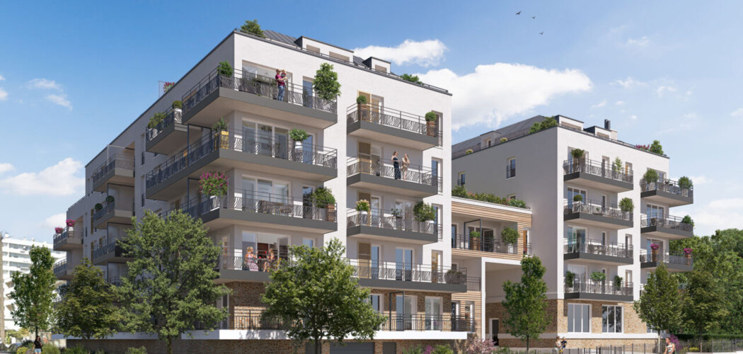 Programme immobilier neuf Les Terrasses des Floralies - Saint-Herblain à quelques pas du tramway ligne 3 (44800) - Référence : 15504