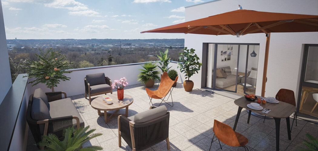 Programme immobilier neuf VOLTA - Saint-Herblain : Appartements T2–T4 avec terrasses, parking sécurisé et proximité bois JO (44800) - Référence : 6973