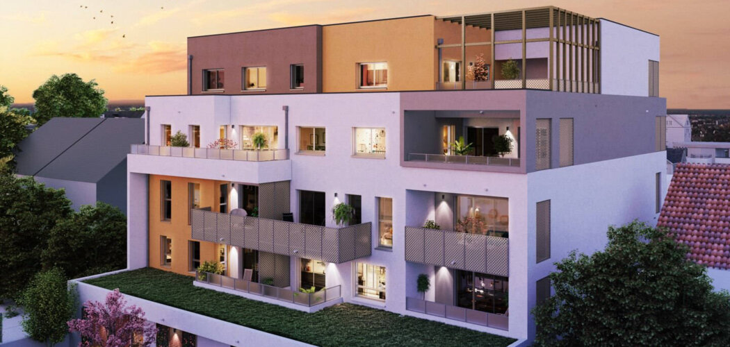 Programme immobilier neuf Face A Face B - Saint-Herblain : Appartements T2–T4 avec terrasses, volets roulants et proximité Parc de la Chézine (44800) - Référence : 14422