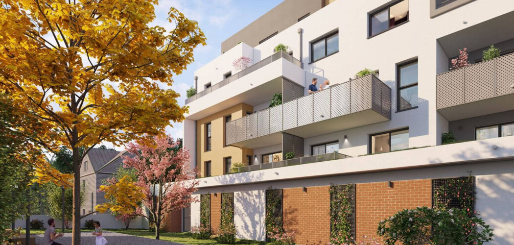 Programme immobilier neuf Face A Face B - Saint-Herblain : Appartements T2–T4 avec terrasses, volets roulants et proximité Parc de la Chézine (44800) - Référence : 14422