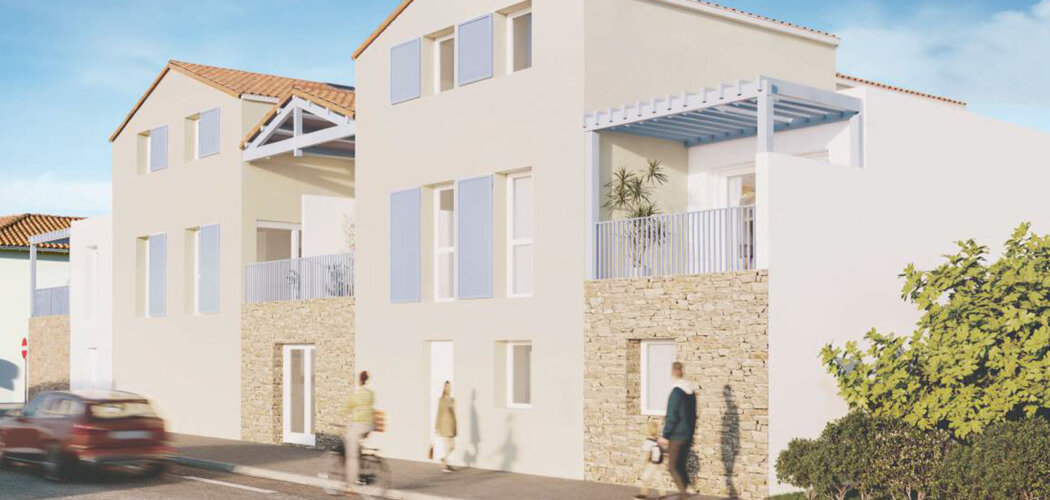 Programme immobilier neuf Beau rivage - Saint Hilaire de Riez appartements proches plage et front de mer (85270) - Référence : 17525