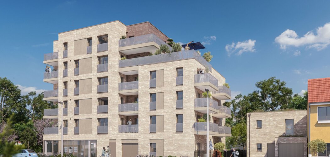 Programme immobilier neuf Honoré - Saint-Jacques-de-la-Lande : appartements et maison neuve T2–T5 à 8 min du métro La Courrouze (35136) - Référence : 15288