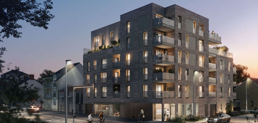 Programme immobilier neuf Honoré - Saint-Jacques-de-la-Lande : appartements et maison neuve T2–T5 à 8 min du métro La Courrouze (35136) - Référence : 15288