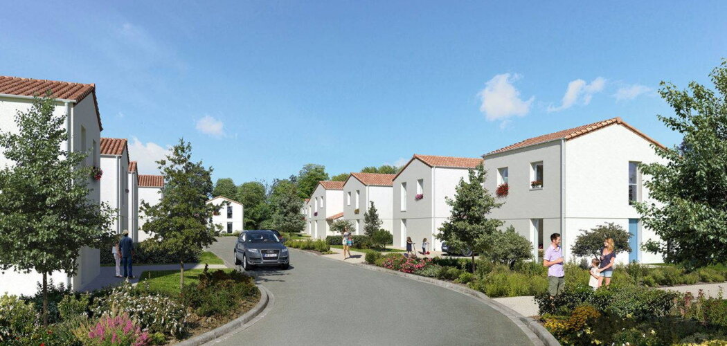Programme immobilier neuf Le Bois Valentin - Saint-Jean-de-Monts : Maisons T2–T5 avec jardins, RT2012 et stationnement proche de la plage des Demoiselles (85160) - Référence : 12478