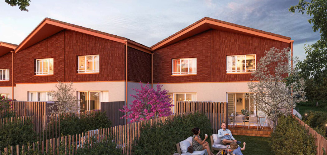 Programme immobilier neuf VILLAS ROSEAUX - Saint-Jean maisons 4 pièces dans quartier résidentiel (31240) - Référence : 14866