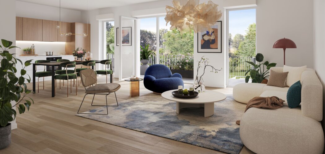 Programme immobilier neuf LES 3 MOULINS - Saint-Julien-en-Genevois appartements neufs centre-ville proche Genève (74160) - Référence : 17024