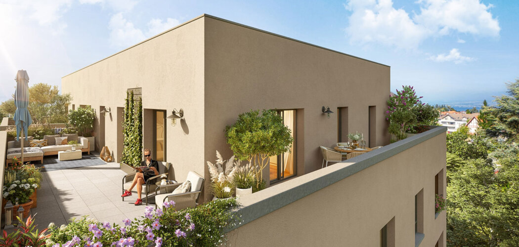 Programme immobilier neuf LES 3 MOULINS - Saint-Julien-en-Genevois appartements neufs centre-ville proche Genève (74160) - Référence : 17024
