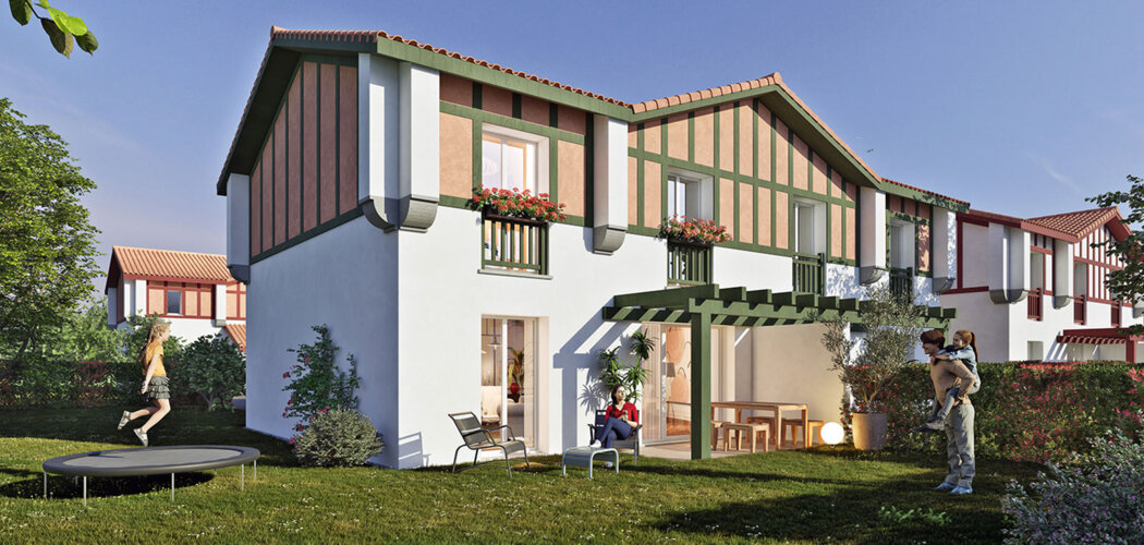Programme immobilier neuf Résidence Prat de Sòr - Saint-Laurent-de-Gosse résidence neuve proche Bayonne (40390) - Référence : 17810