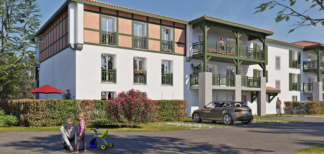 Programme immobilier neuf Résidence Prat de Sòr - Saint-Laurent-de-Gosse résidence neuve proche Bayonne (40390) - Référence : 17810