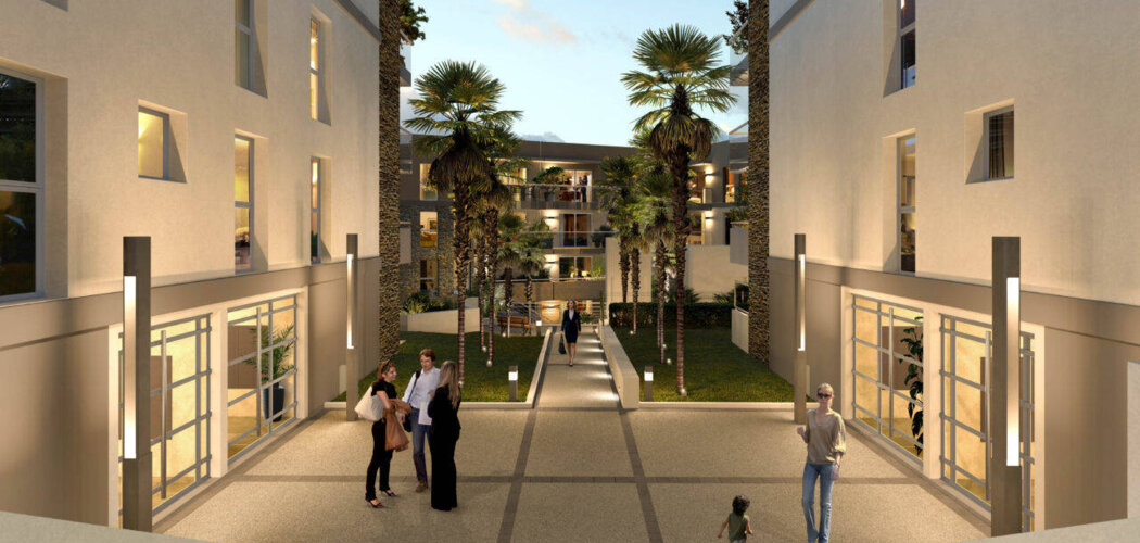 Programme immobilier neuf Le Domaine d'Azur - Saint-Laurent-du-Var : appartements neufs T2–T4 en plein centre-ville et proche de la mer (06700) - Référence : 14369