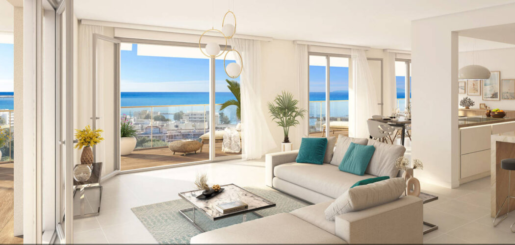 Programme immobilier neuf SEASIDE VIEW - Saint-Laurent-du-Var : Appartements studio–T4 avec vues mer, piscine et proximité plage (06700) - Référence : 16921