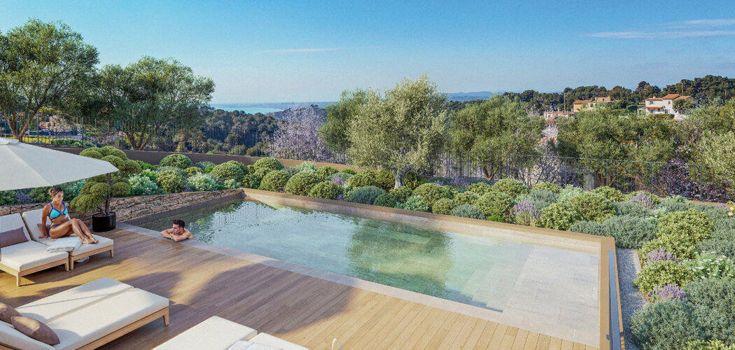 Programme immobilier neuf OLEA - Saint-Laurent-du-Var domaine privé sur la colline de Montaleigne (06700) - Référence : 17079
