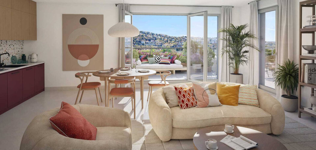 Programme immobilier neuf Le Belvedere - Saint-Laurent-du-Var  résidence sur les coteaux à 15 minutes des plages (06700) - Référence : 18084