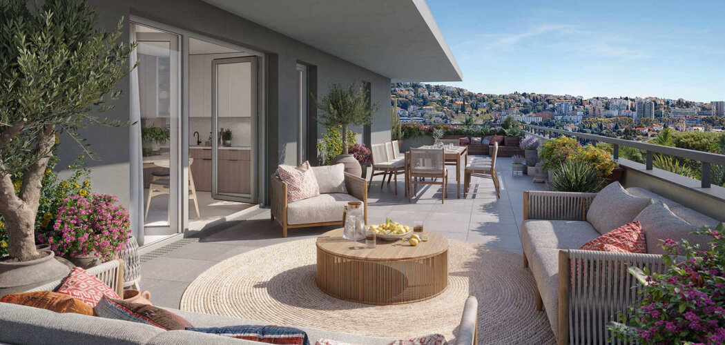 Programme immobilier neuf Le Belvedere - Saint-Laurent-du-Var  résidence sur les coteaux à 15 minutes des plages (06700) - Référence : 18084