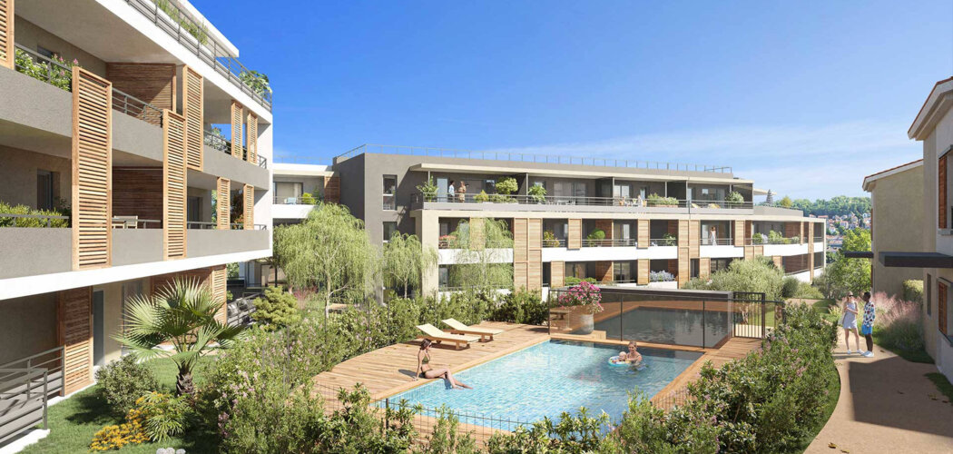Programme immobilier neuf Le Belvedere - Saint-Laurent-du-Var  résidence sur les coteaux à 15 minutes des plages (06700) - Référence : 18084