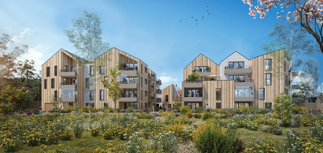Programme immobilier neuf EKO LODGE - MAISONS - Saint-Malo : 5 maisons neuves T5 à 15 min des plages (35400) - Référence : 15210