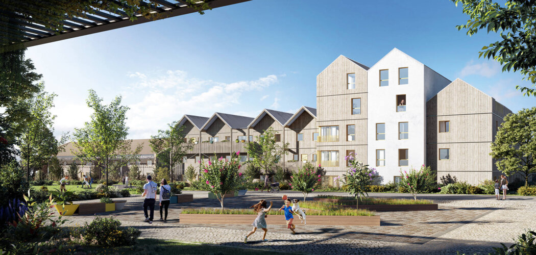 Programme immobilier neuf CARROUSEL - Saint-Malo : Appartements studio–T5 avec terrasses, jardins et matériaux biosourcés dans un écoquartier proche des plages (35400) - Référence : 14248