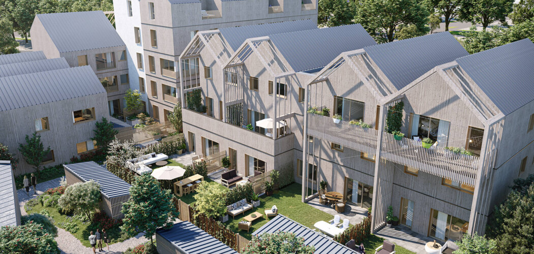 Programme immobilier neuf CARROUSEL - Saint-Malo : Appartements studio–T5 avec terrasses, jardins et matériaux biosourcés dans un écoquartier proche des plages (35400) - Référence : 14248