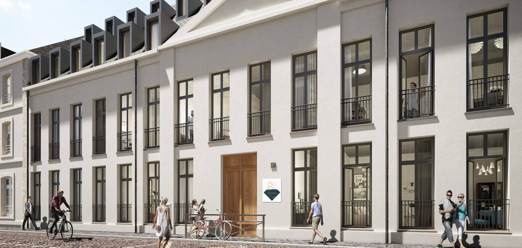 Programme immobilier neuf L'ETOILE - Saint-Malo : Appartements T3–T4 avec plafonds cathédrales, caves et stationnements sécurisés proche de la plage du Môle (35400) - Référence : 14219