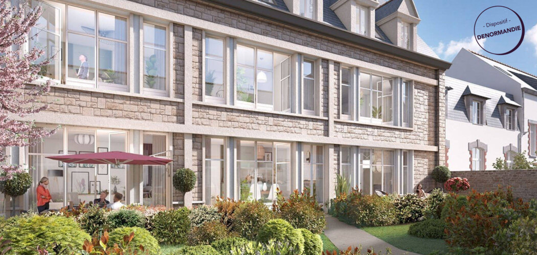 Programme immobilier neuf L'ETOILE - Saint-Malo : Appartements T3–T4 avec plafonds cathédrales, caves et stationnements sécurisés proche de la plage du Môle (35400) - Référence : 14219