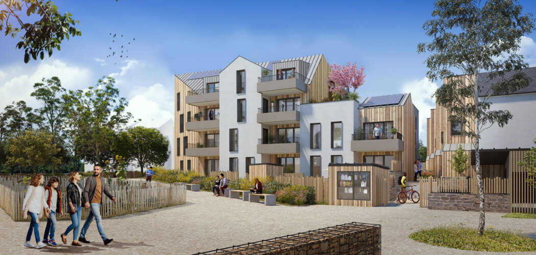 Programme immobilier neuf Eko Lodge - Saint-Malo : logements neufs T2–T5 dans l’écoquartier de la Caserne de Lorette (35400) - Référence : 15211