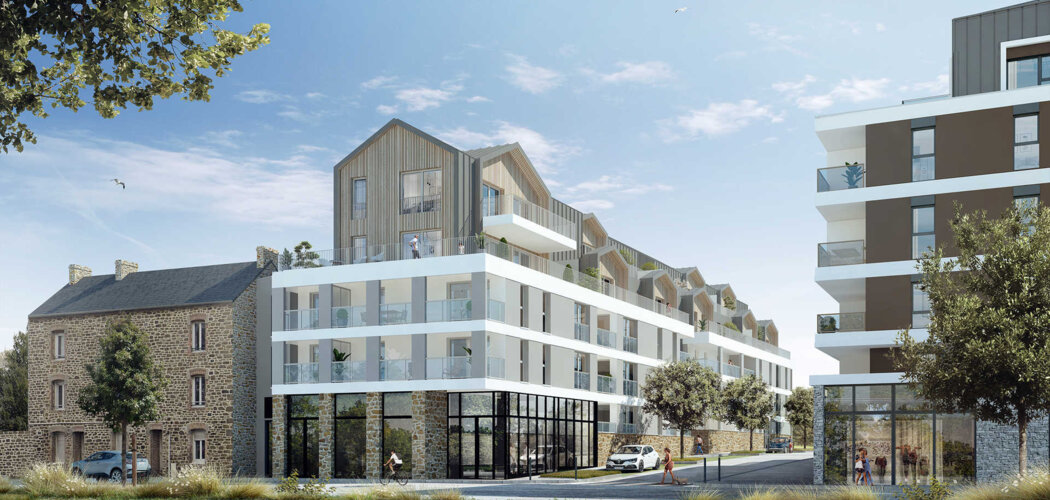 Programme immobilier neuf MONTANA - Saint-Malo quartier Hippodrome proche gare et commerces (35400) - Référence : 15216