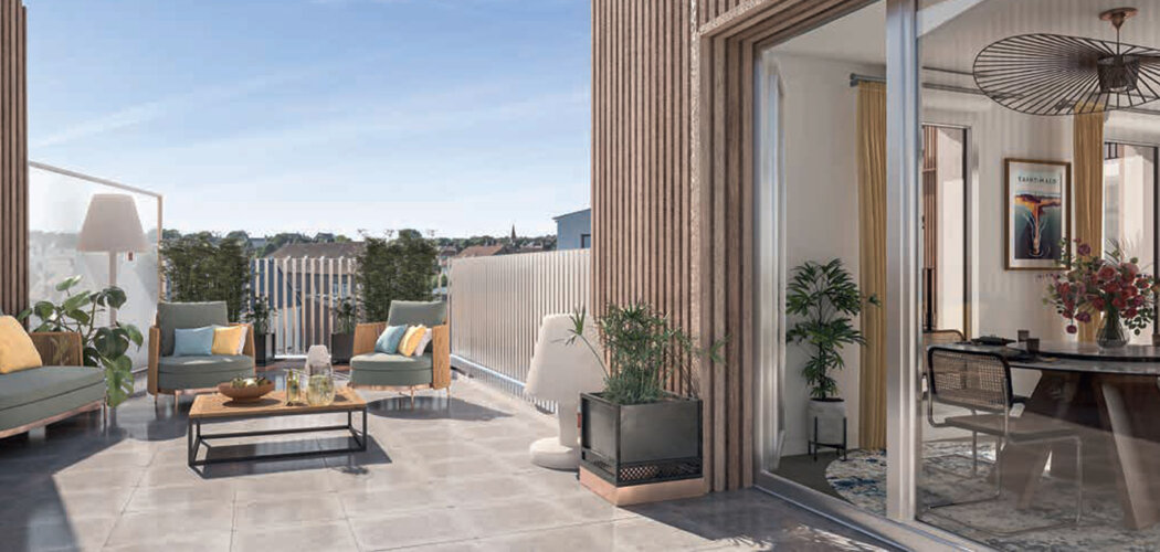 Programme immobilier neuf Arboréa - Saint-Malo quartier Rocabey près de la plage du Sillon (35400) - Référence : 15222