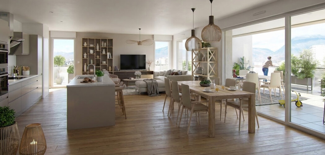 Programme immobilier neuf L'OISEAU BLANC - Saint-Martin-d’Hères à proximité des tramways C et E (38400) - Référence : 13791