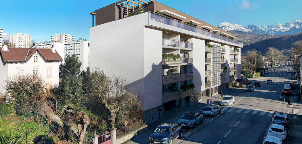 Programme immobilier neuf L'OISEAU BLANC - Saint-Martin-d’Hères à proximité des tramways C et E (38400) - Référence : 13791