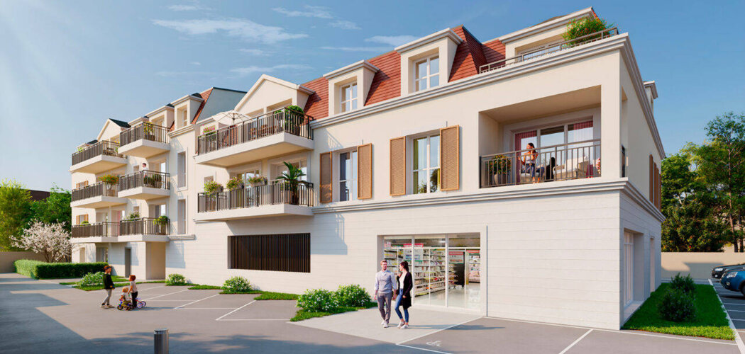 Programme immobilier neuf Coeur de Bourg - Saint-Martin-du-Tertre : Nouvelle résidence au cœur du Vexin à 10 min du transilien H (95270) - Référence : 16274