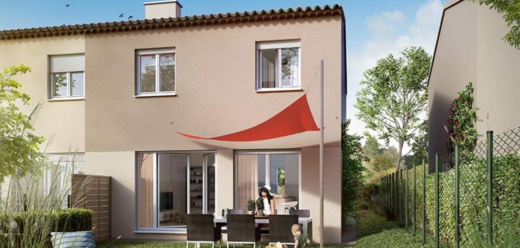 Programme immobilier neuf Bastide sainte victoire - Saint-Mitre-les-Remparts : Maisons T4–T5 avec jardins, garages et duplex proche d’un parc boisé (13920) - Référence : 5806