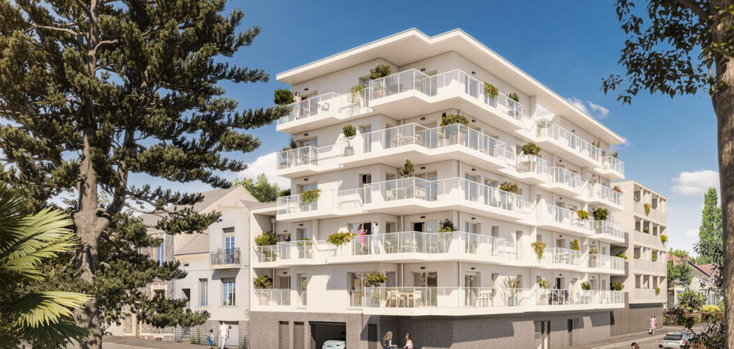 Programme immobilier neuf Coté Parc - Saint-Nazaire : appartements neufs du 1 au 5 pièces proche Jardin des Plantes et plage (44600) - Référence : 15502