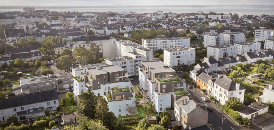 Programme immobilier neuf Etik - Saint-Nazaire : Appartements studio–T5 avec terrasses, volets roulants et parking sécurisé en plein centre-ville (44600) - Référence : 14480