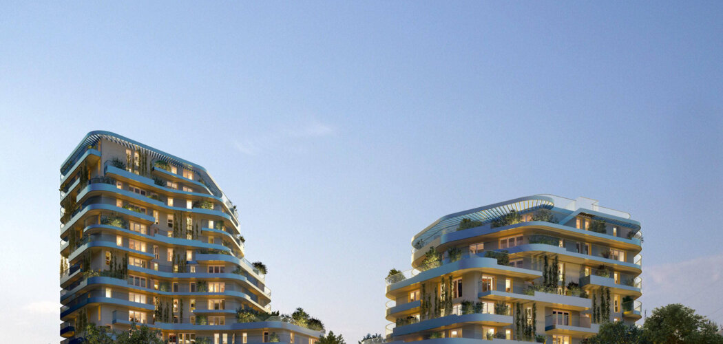 Programme immobilier neuf Harmony of the Sky - Saint-Nazaire : Appartements studio–T5 avec vues panoramiques, terrasses et jardin paysager proche de l’océan Atlantique (44600) - Référence : 14482