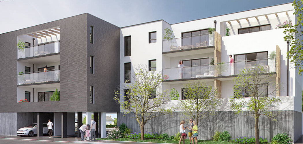 Programme immobilier neuf SCCV LE CLOS DE LA SEIGNEURIE - SAINT NAZAIRE - Saint-Nazaire : Appartements T2–T3 avec terrasses, parking privatif et proximité quartier Penhoet (44600) - Référence : 14628