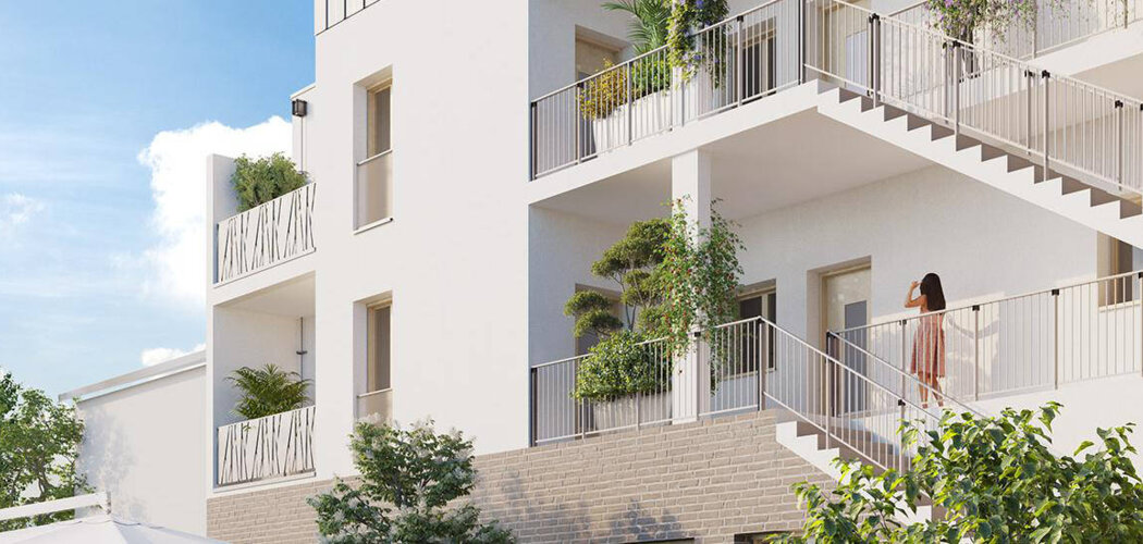 Programme immobilier neuf GARANCE - Saint-Nazaire : Appartements T2–T4 avec terrasses, volets roulants et chauffage individuel en plein cœur de ville (44600) - Référence : 6639