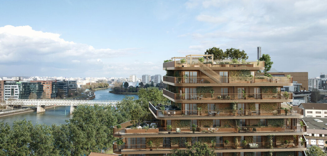 Programme immobilier neuf LE RIVAGE - Saint-Ouen-sur-Seine à proximité du métro 14 et du RER C (93400) - Référence : 12952
