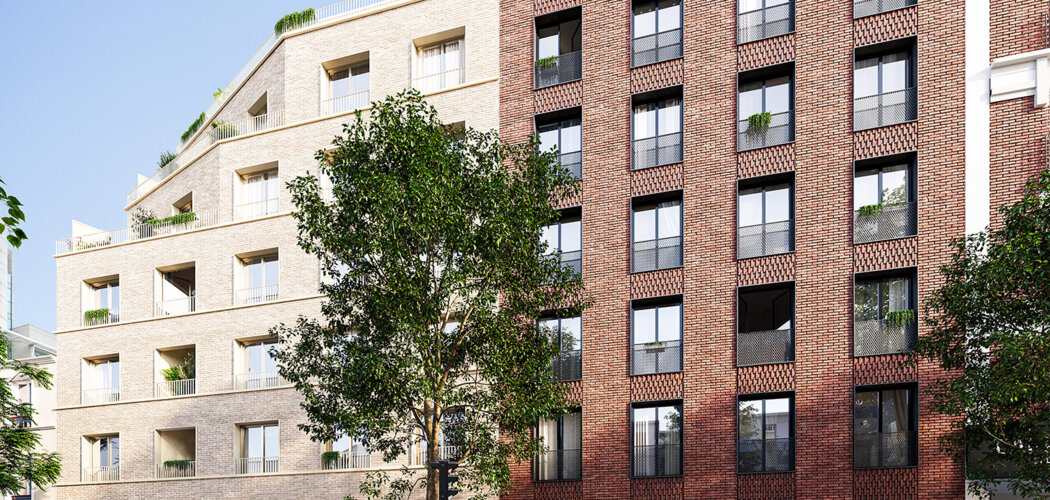 Programme immobilier neuf ROUGE HERITAGE - Saint-Ouen-sur-Seine résidence intimiste proche métro 14 (93400) - Référence : 17236