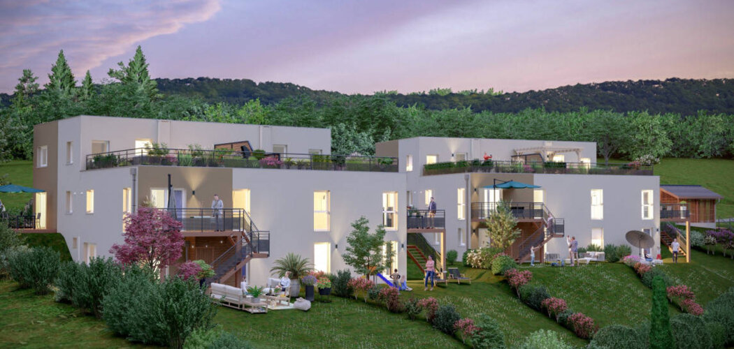 Programme immobilier neuf Les carrés d'Eugène - Saint-Ours aux portes d’Aix-les-Bains (73410) - Référence : 8130