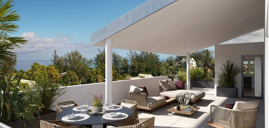 Programme immobilier neuf Cap Alizé - Saint-Paul : Appartements studio–T4 avec terrasses, vues océan et panneaux photovoltaïques à deux pas de la plage (97460) - Référence : 14288