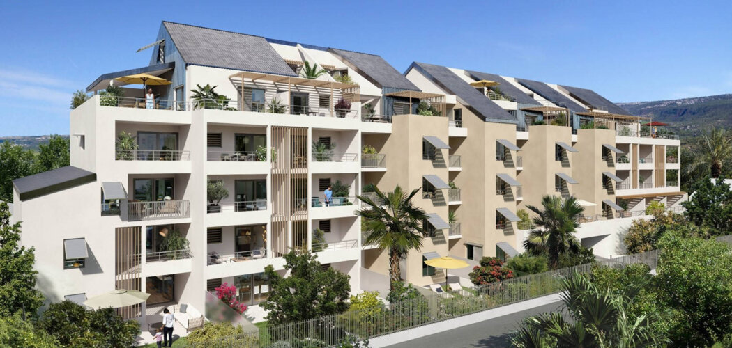 Programme immobilier neuf Cap Alizé - Saint-Paul : Appartements studio–T4 avec terrasses, vues océan et panneaux photovoltaïques à deux pas de la plage (97460) - Référence : 14288