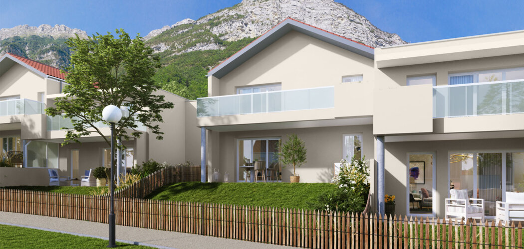 Programme immobilier neuf Les Jardins d'Hestia - Maisons jum K - Saint-Paul-de-Varces maisons neuves au cœur du village (38760) - Référence : 15409