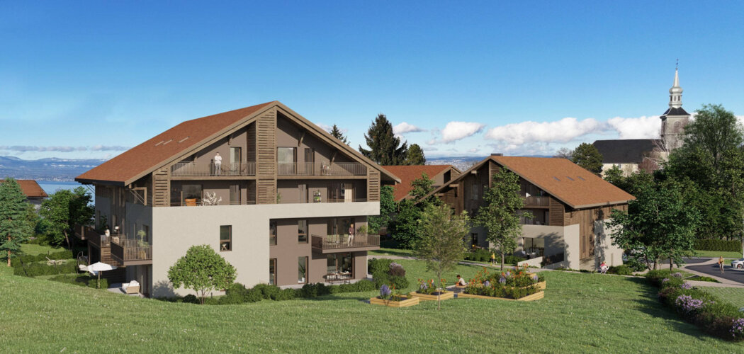 Programme immobilier neuf Bellevue - Saint-Paul-en-Chablais cœur du village proche commerces (74500) - Référence : 11862