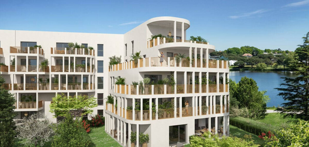 Programme immobilier neuf LES TERRASSES DU LAC - Saint-Paul-lès-Dax vue directe sur le lac Christus (40990) - Référence : 11413
