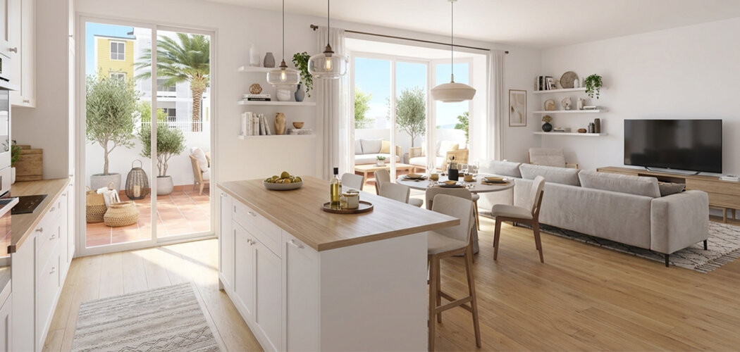 Programme immobilier neuf LA REMARKABLE - Saint-Pierre à deux pas du centre et des plages (97410) - Référence : 14103