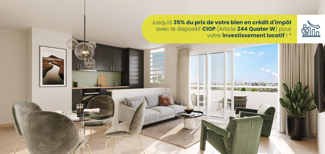 Programme immobilier neuf LA FIRST - Saint-Pierre à deux pas du centre-ville (97410) - Référence : 11752