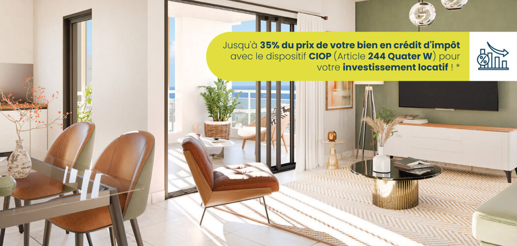 Programme immobilier neuf Résidence SAINT-PIERROISE - Saint-Pierre à proximité du port de plaisance et du lagon (97410) - Référence : 12494